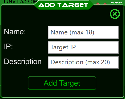 Add Target List