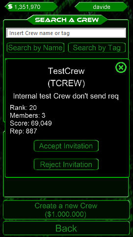 Crew Invitation