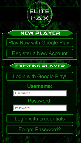 Login Screen