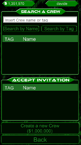 New Crew Screen